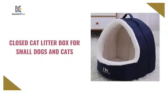 Closed Cat Litter Box for Small Dogs and Cats by@Outfy