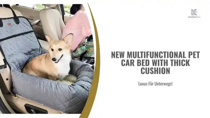 New Multifunctional Pet Car Bed with Thick Cushion by@Outfy