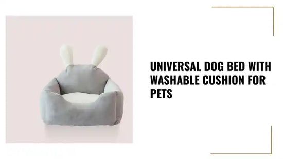Universal Dog Bed with Washable Cushion for Pets by@Outfy