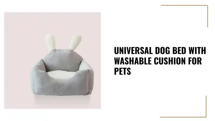 Universal Dog Bed with Washable Cushion for Pets by@Outfy