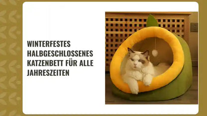 Winterfestes Halbgeschlossenes Katzenbett f&uuml;r Alle Jahreszeiten by@Outfy