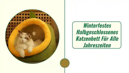 Winterfestes Halbgeschlossenes Katzenbett f&uuml;r Alle Jahreszeiten by@Outfy