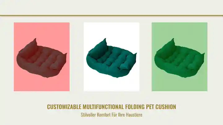 Customizable Multifunctional Folding Pet Cushion by@Outfy