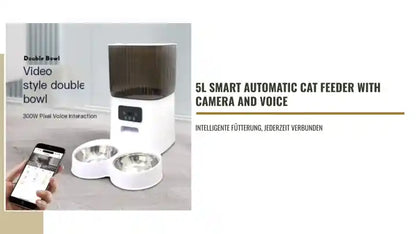 5L Smart Automatic Cat Feeder with Camera and Voice by@Outfy