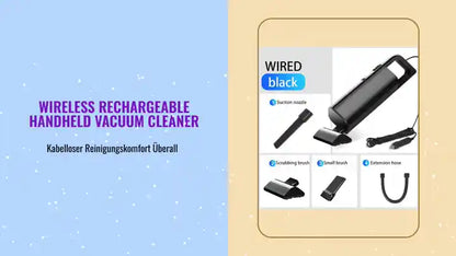 Wireless Rechargeable Handheld Vacuum Cleaner by@Outfy