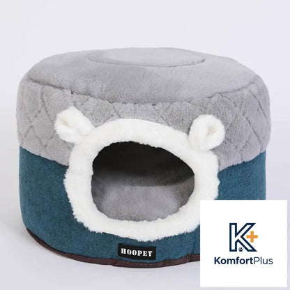 Reversible Quilted Warm Cat Bed for Pets in Autumn/Winter