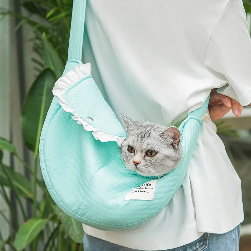 Portable Cat and Dog Backpack Canvas Pet Carrier