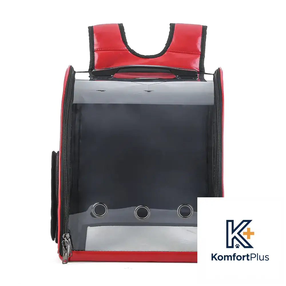 Transparent Foldable Pet Backpack for Cats and Dogs Gray