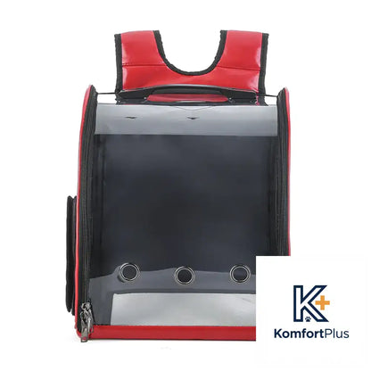 Transparent Foldable Pet Backpack for Cats and Dogs Gray