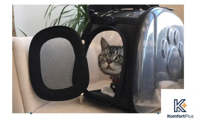 Transparent Pet Backpack for Cats and Dogs