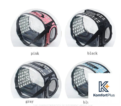 Transparent Pet Backpack for Cats and Dogs Gray / 42x28x32cm