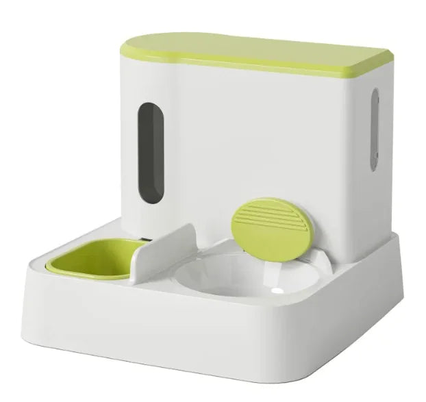 Automatischer Katzenfutter- und Wasserspender mit Doppelnapf-Design