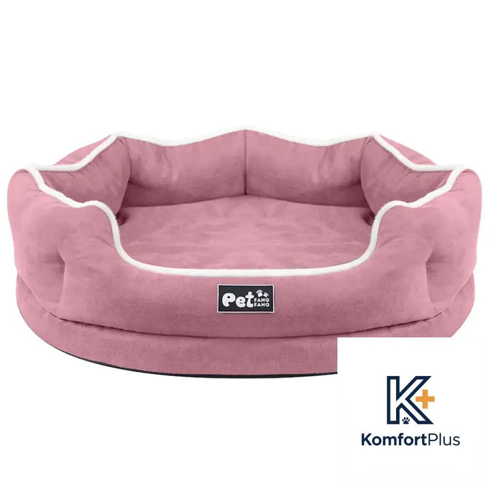 Warm Sofa Dog Bed Removable Washable Memory Foam Mat Pink / S