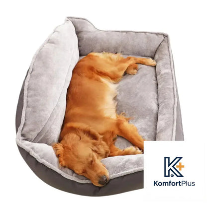 Waterproof High-Back Pet Bed for Dogs and Puppies