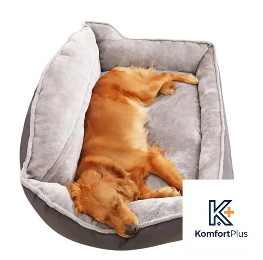 Waterproof High-Back Pet Bed for Dogs and Puppies
