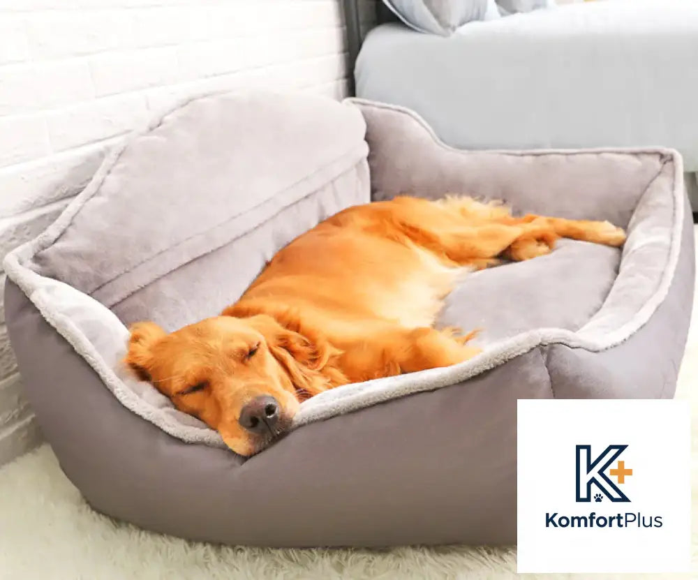 Waterproof High-Back Pet Bed for Dogs and Puppies