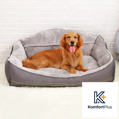 Waterproof High-Back Pet Bed for Dogs and Puppies