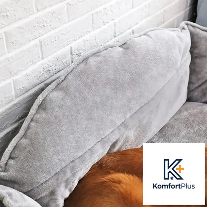 Waterproof High-Back Pet Bed for Dogs and Puppies