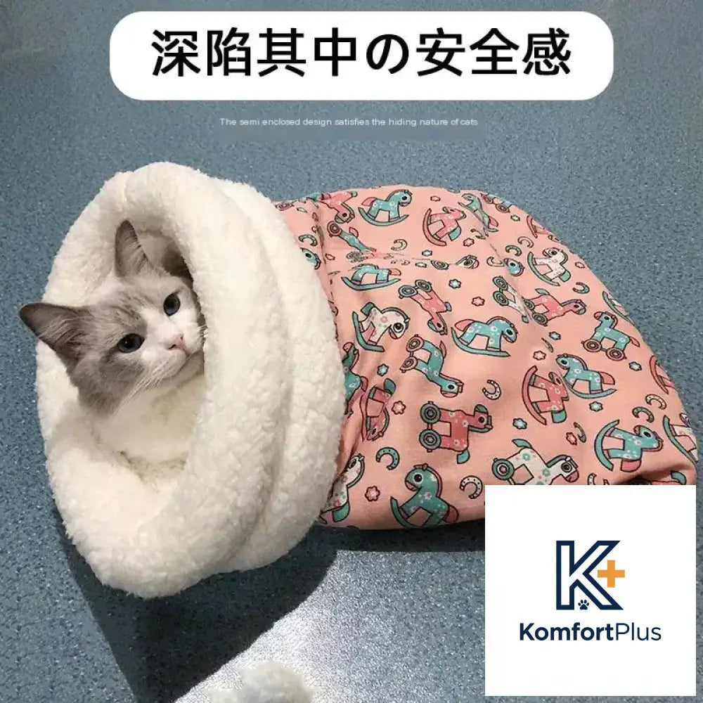 Winter Enclosed Cat Bed Tunnel for Pets