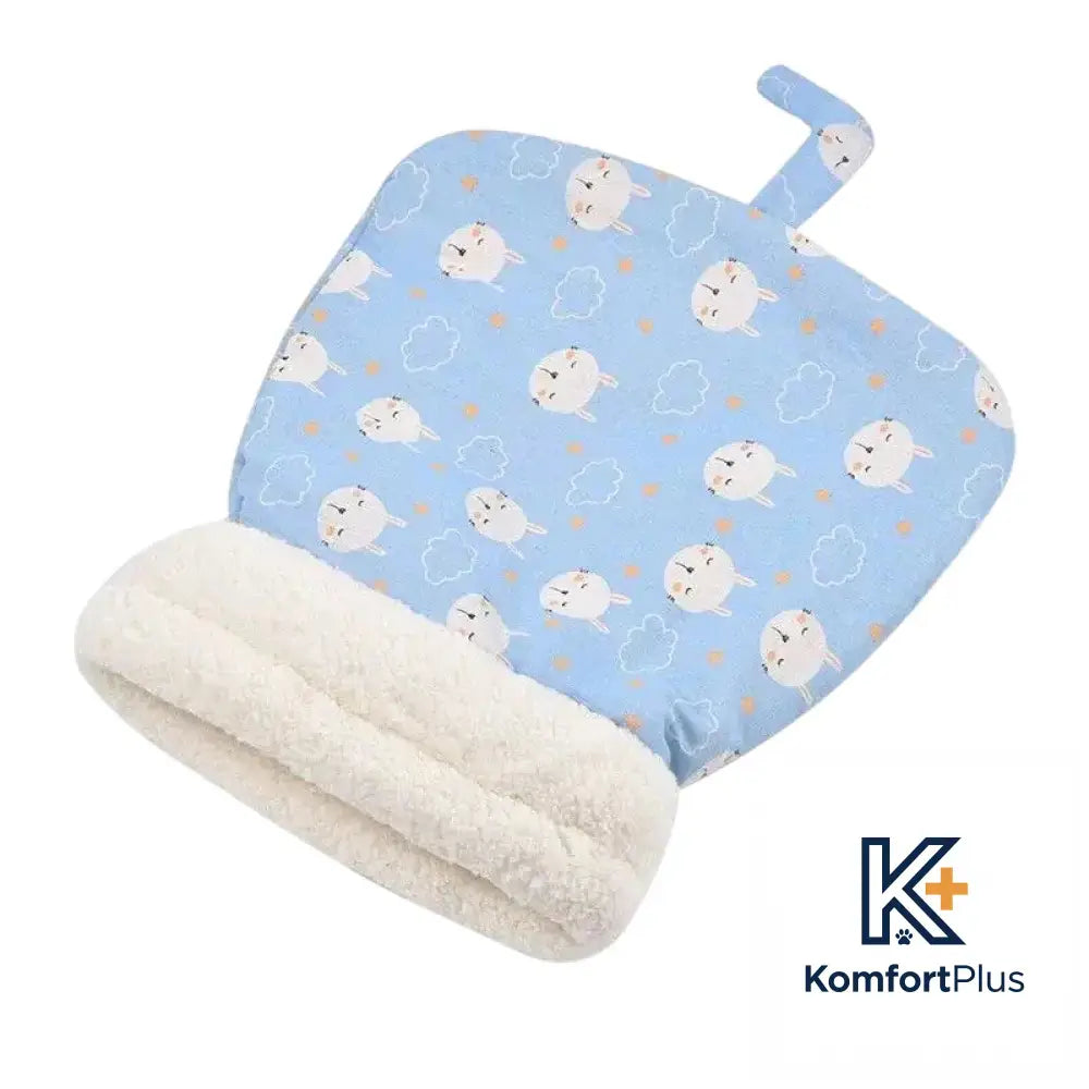 Winter Enclosed Cat Bed Tunnel for Pets Suitable for pets within 2.50 kg-7.50 kg / Blue Bunny