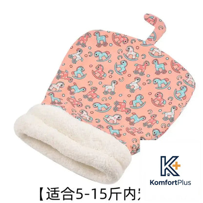 Winter Enclosed Cat Bed Tunnel for Pets Suitable for pets within 2.50 kg-7.50 kg / Pink deer