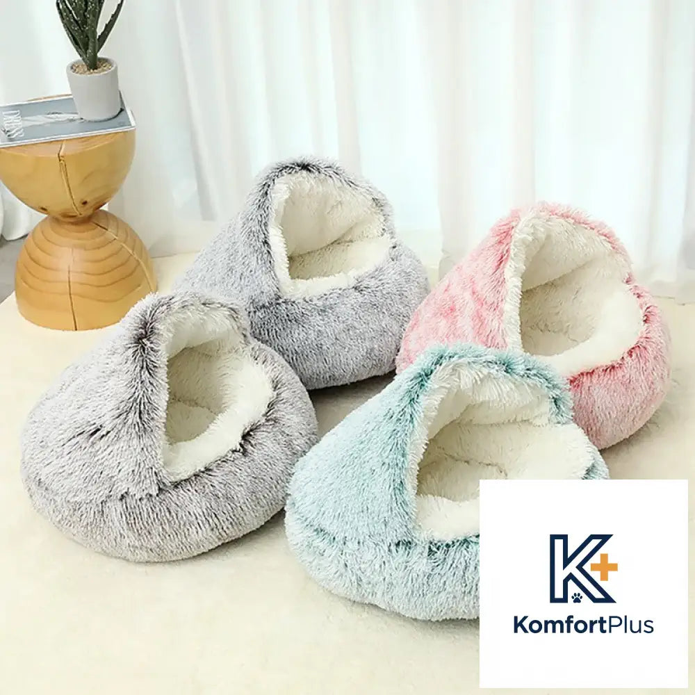 Winter Warm Pet Shell Semi-Enclosed Cat Bed