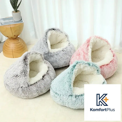 Winter Warm Pet Shell Semi-Enclosed Cat Bed