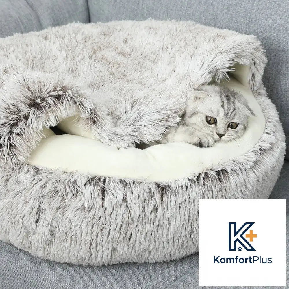 Winter Warm Pet Shell Semi-Enclosed Cat Bed