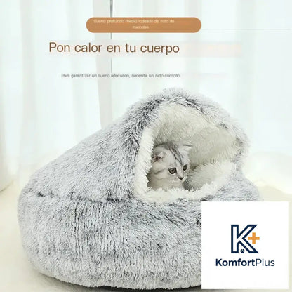 Winter Warm Pet Shell Semi-Enclosed Cat Bed