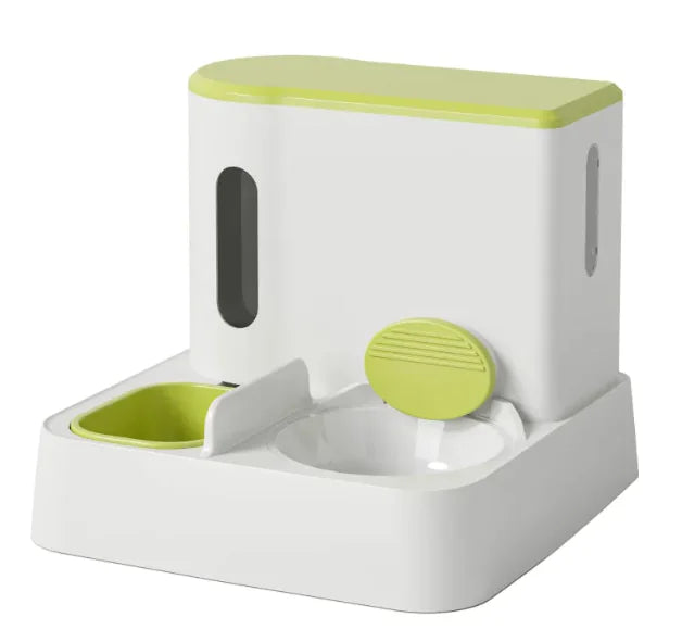 Automatischer Katzenfutter- und Wasserspender mit Doppelnapf-Design