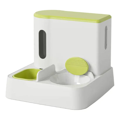 Automatischer Katzenfutter- und Wasserspender mit Doppelnapf-Design